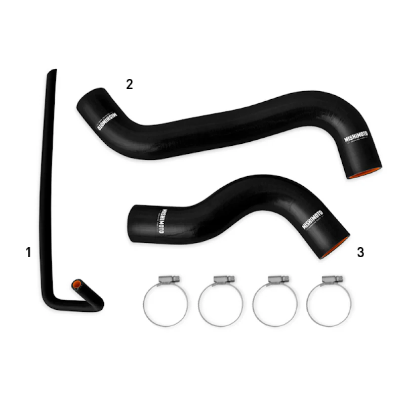 Mishimoto 2015+ Subaru WRX Silicone Radiator Coolant Hose Kit - Black - Image 3