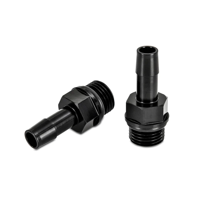Mishimoto 2pcs M16x1.5 3/8in Aluminum Catch Can Fitting Black - Image 2