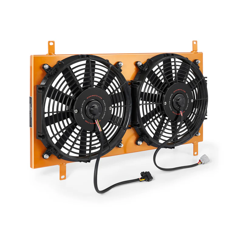 Mishimoto 90-97 Mazda Miata Aluminum Fan Shroud Gold - Image 2
