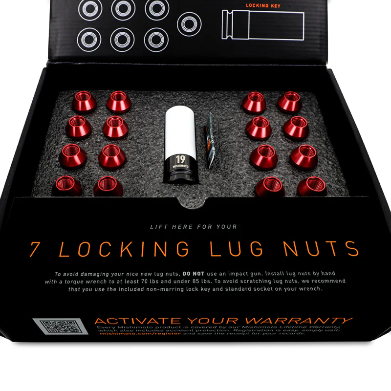 Mishimoto Aluminum Locking Lug Nuts 1/2 X 20 23pc Set Blue - Image 5