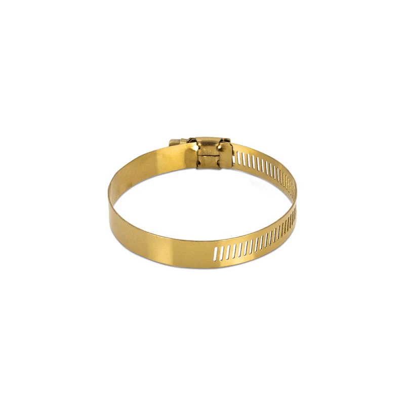 Mishimoto High-Torque Worm Gear Clamp 2.05in.-2.99in. (52mm-76mm) - Pack of 2 - Gold - Image 2