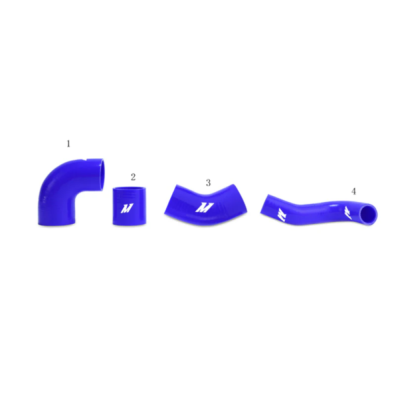 Mishimoto Mitsubishi Lancer Evolution 7/8/9 BLUE Upper Intercooler Pipe Kit - Image 5