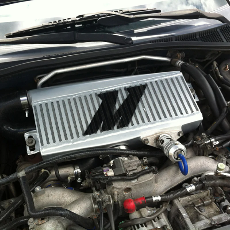 Mishimoto Subaru 02-07 WRX/04-07 STi Top-Mount Intercooler Kit - Silver/Black Hoses - Not For iRHD - Image 6