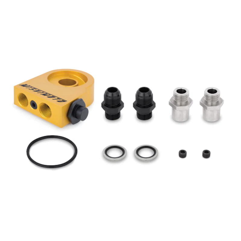Mishimoto Universal Thermostatic 25 Row Oil Cooler Kit (Black Cooler) - Image 4