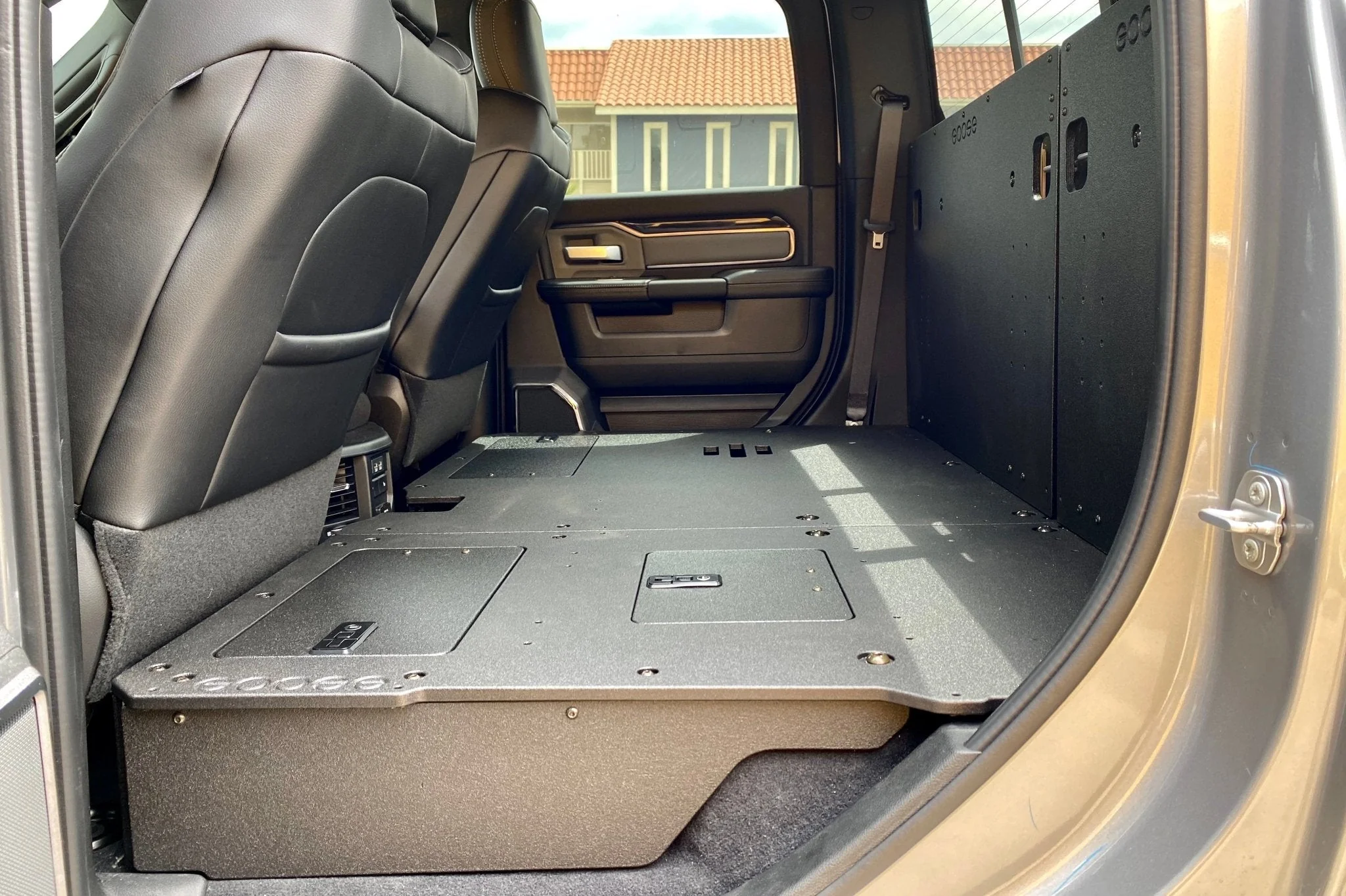 Ram 2500/3500 2009-Present 4th & 5th Gen. Crew Cab - Second Row Seat Delete Plate System - Image 2