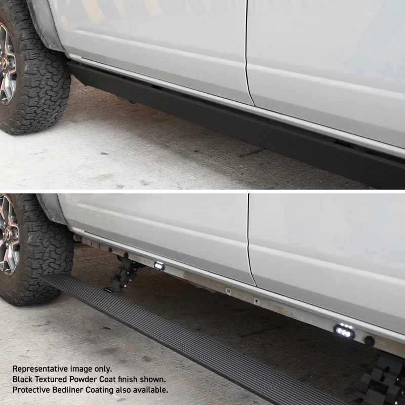 RealTruck 08-16 Ford F-250/350 Super Duty CC 4dr VoltStep Electric Running Board Kit - Bedliner Coat - Image 9