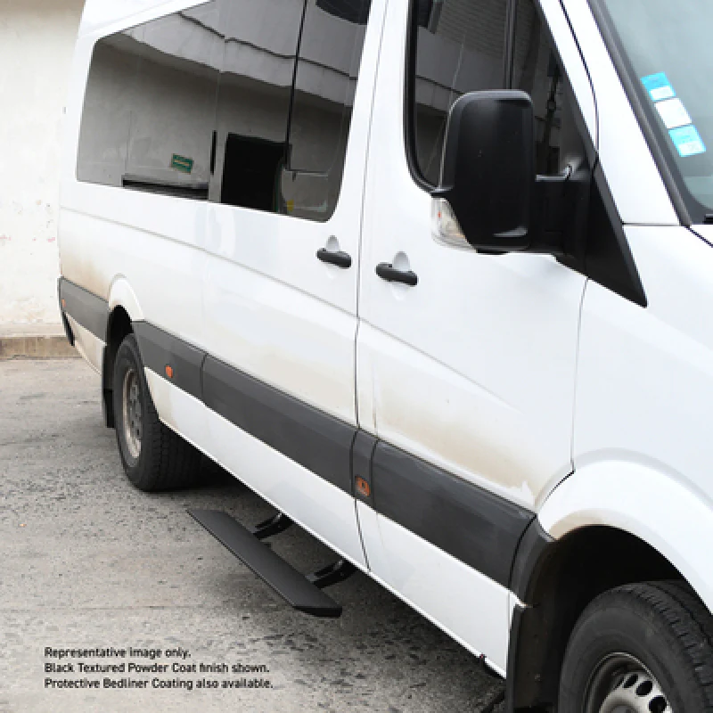 RealTruck 13-18 Mercedes-Benz Sprinter 25/3500 Van 3dr VoltStep Electric Running Board Kit - Tex Blk - Image 6