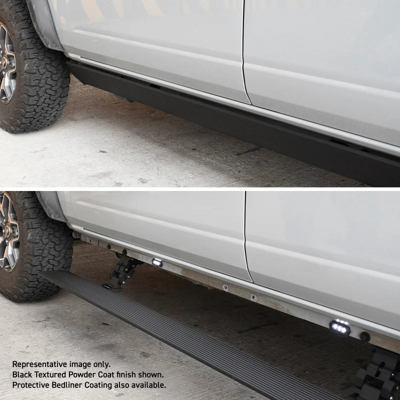 RealTruck 19-25 Chevrolet Silverado 1500 SC 2dr VoltStep Electric Running Board Kit - Bedliner Coat - Image 5