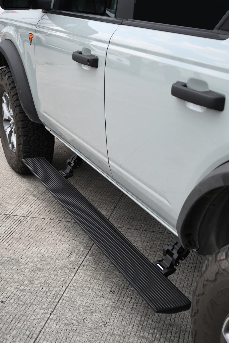 RealTruck 21-24 Ford Bronco 4dr VoltStep Electric Running Board Kit (No Drill) - Tex. Blk - Image 4