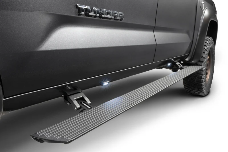 RealTruck 22-24 Toyota Tundra DC 4dr VoltStep Electric Running Board Kit (No Drill) - Tex. Blk - Image 5