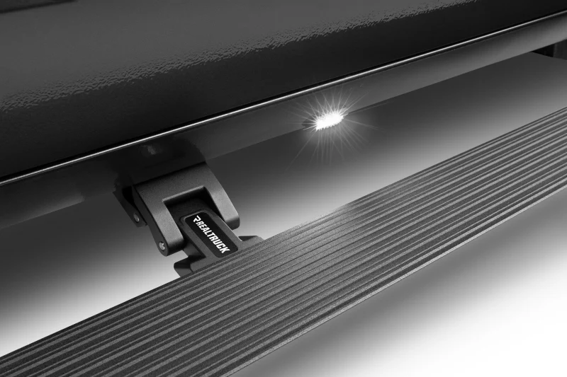 RealTruck 22-24 Toyota Tundra DC 4dr VoltStep Electric Running Board Kit (No Drill) - Tex. Blk - Image 6