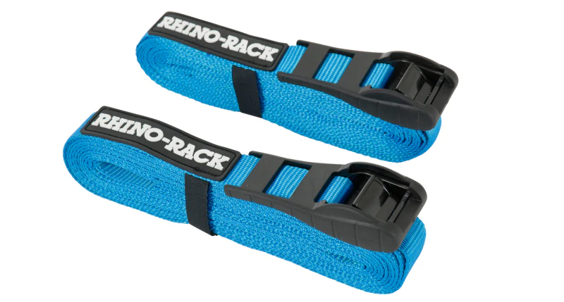 Rhino-Rack Rapid Tie Down Straps w/Buckle Protector - 4.5m/15ft - Pair - Red - Image 3