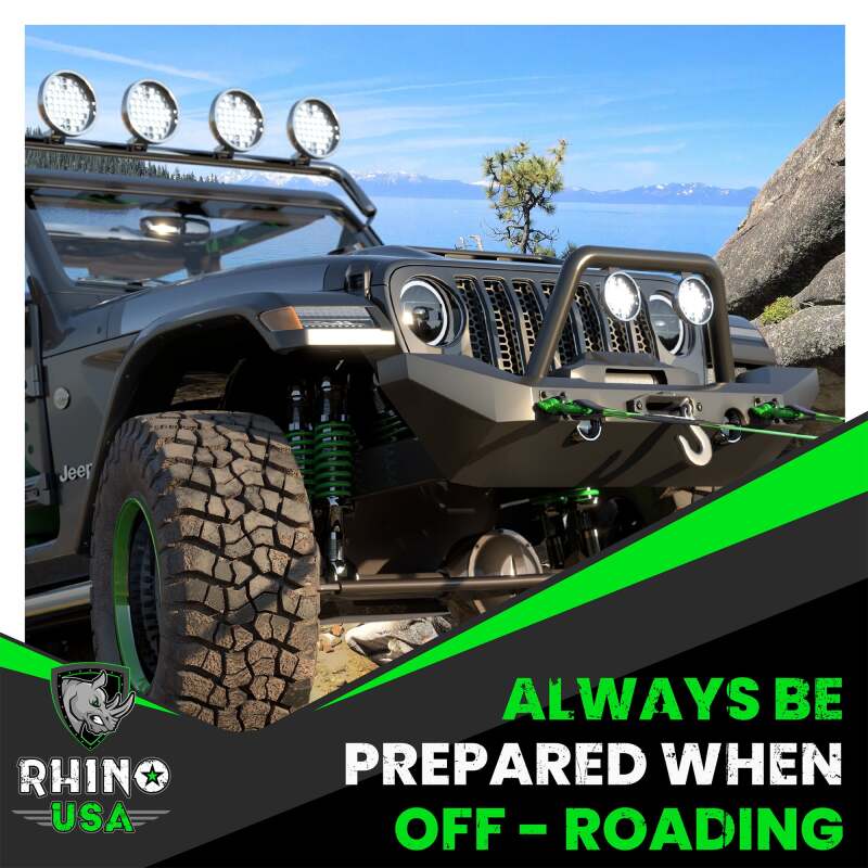 Rhino USA 3/4In D-Ring Shackle Set (2-Pack) Matte Black - Image 4