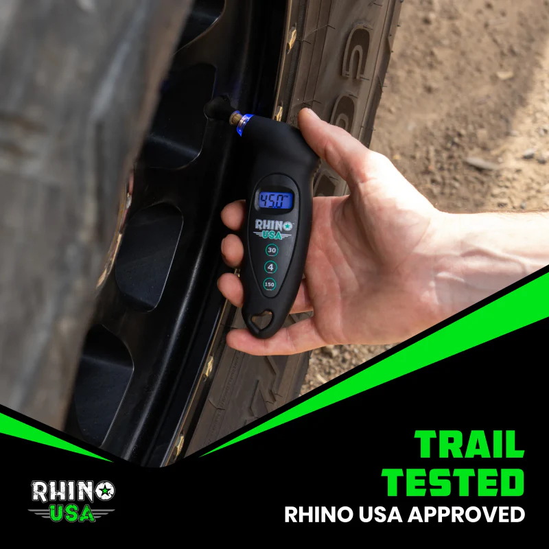 Rhino USA Digital Tire Pressure Gauge 150 Psi (Black) - Image 4