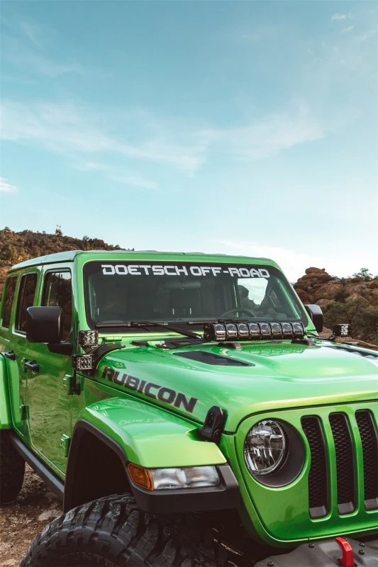 Rigid Industries 2018 Jeep JL - Hood Mount Kit - Mounts 20in Adapt Series - Image 8