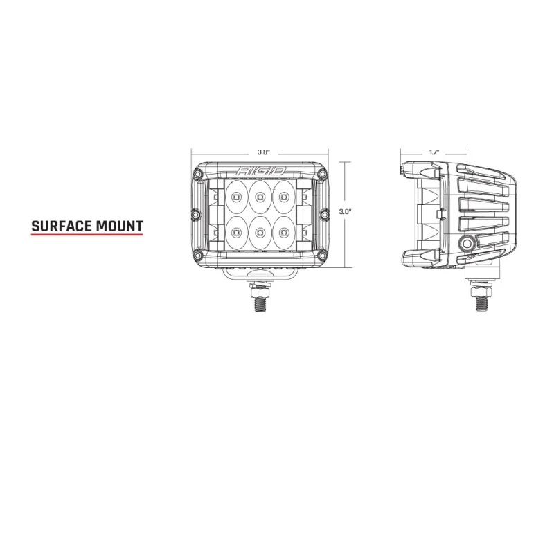 Rigid Industries 2022+ Toyota Tundra A-Pillar Lighting Kit (Fits 360-Series, D-SS Series) - Image 3