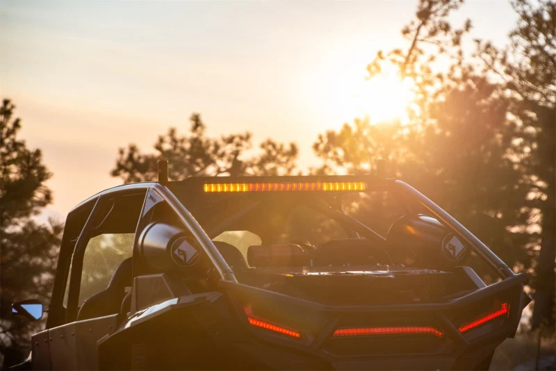 Rigid Industries 28in Chase Light Bar Universal - Rear Facing 27 Mode 5 Color LED Light Bar - Image 6