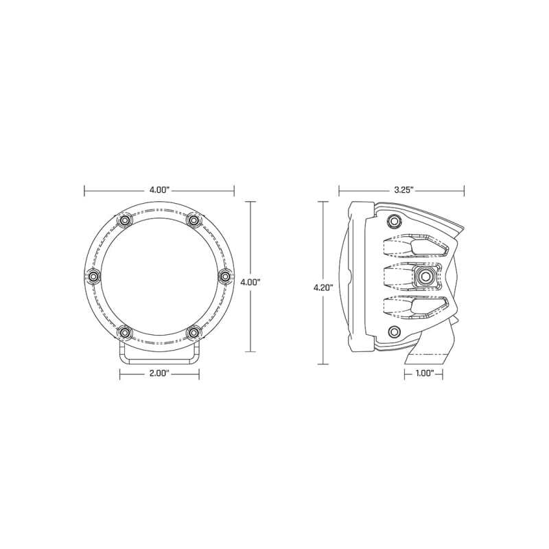 Rigid Industries 360-Series 4in LED Off-Road Diffused Beam - RGBW Backlight (Pair) - Image 6