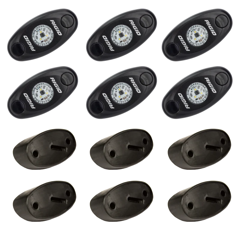 Rigid Industries Rock Light Kit- Red (6 lights) - Image 5