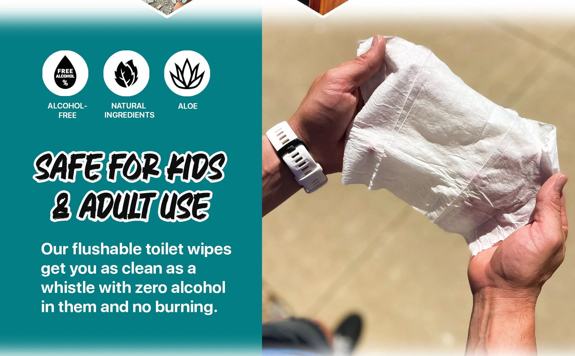 The Flusher - 100 Pack - Flushable Wipes - Image 6