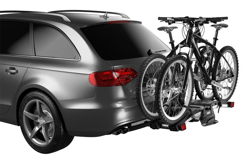 Thule EasyFold XT 2 - Fully Foldable Platform Hitch Bike Rack (Up to 2 Bikes) - Black/Silver - Image 3