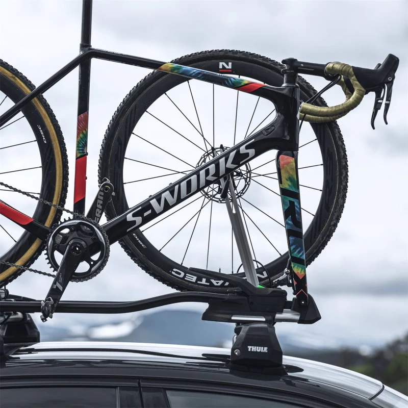 Thule TopRide Fork-Mounted Roof Bike Rack (Fits 9-15mm Thru-Axle & Standard 9mm Quick-Release Bikes) - Image 3