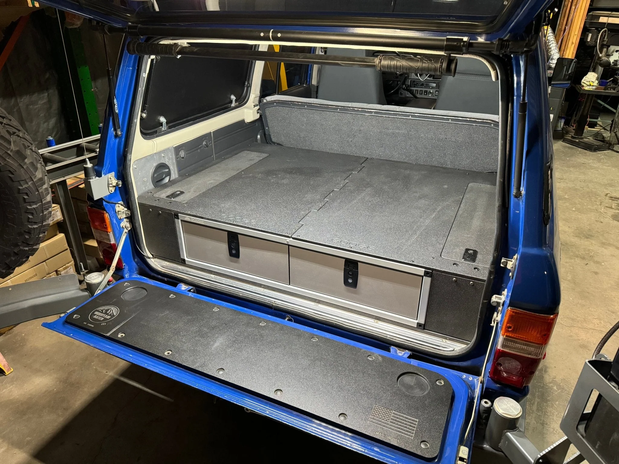 Toyota Land Cruiser 1980-1989 60 Series - Side x Side Drawer Module with Fitted Top Plate - 41 3/8"W x 9-1/2"H  x 40"D - Image 6
