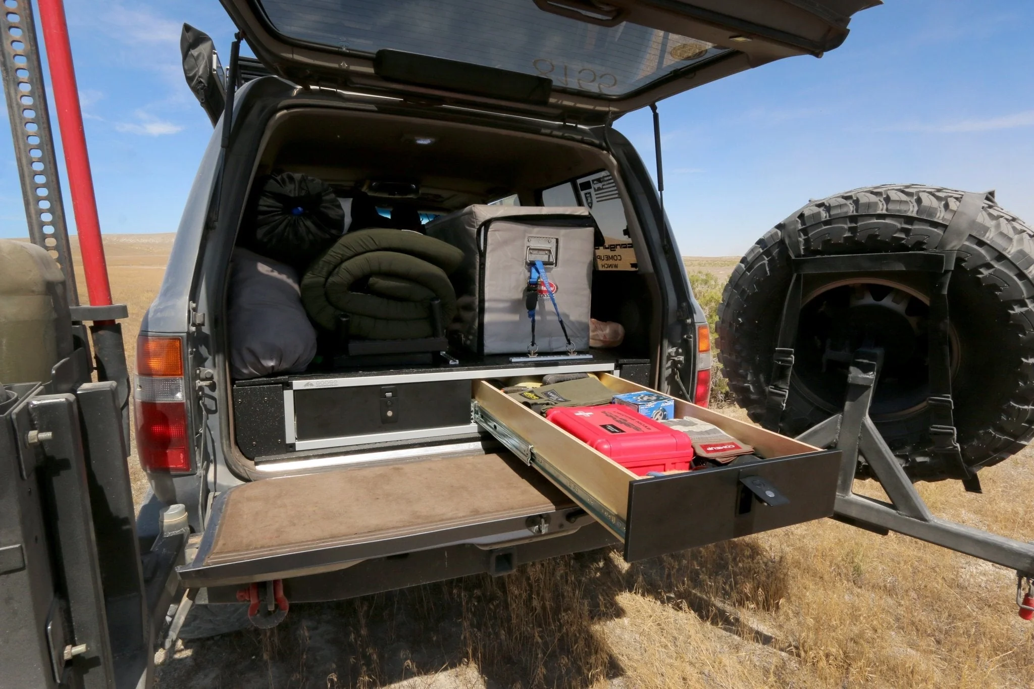 Toyota Land Cruiser 1991-1997 80 Series - Side x Side Drawer Module with Fitted Top Plate - 43-3/8" W x 8" H x 40" D - Image 20