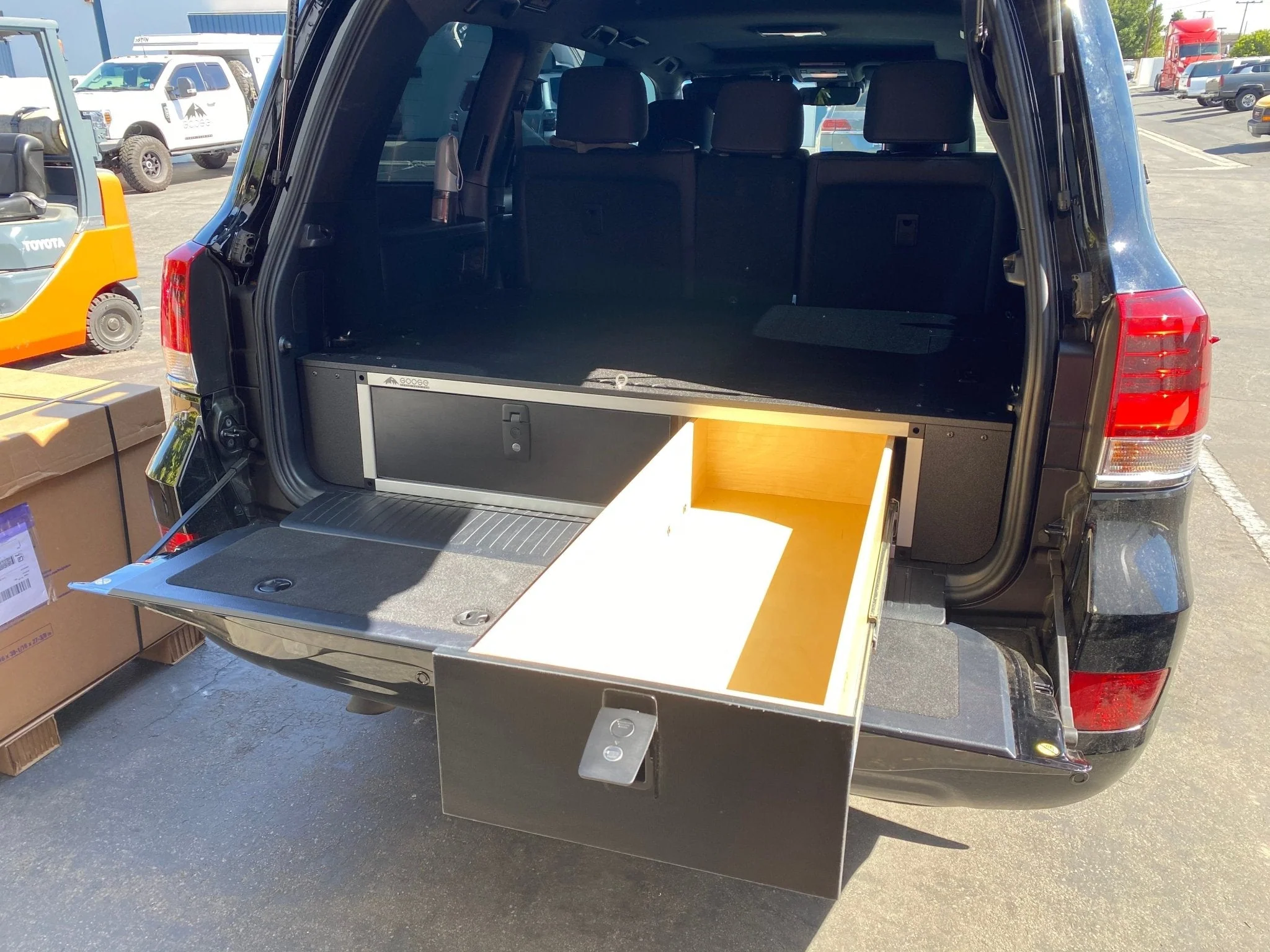 Toyota Land Cruiser 2008-2021 200 Series - Side x Side Drawer Module with Fitted Top Plate - Image 19