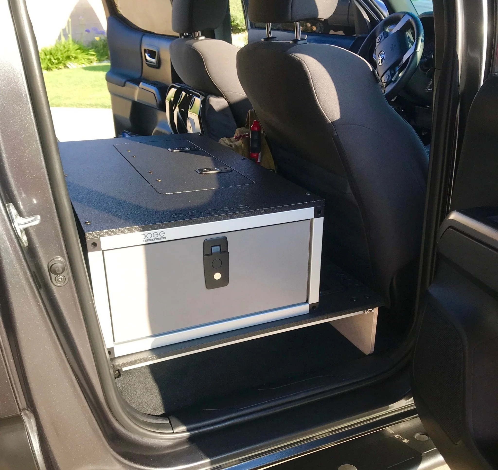 Toyota Tacoma 2005-2023 2nd and 3rd Gen. Double Cab - Second Row Seat Delete Plate System keeping Factory Back Wall - Image 5