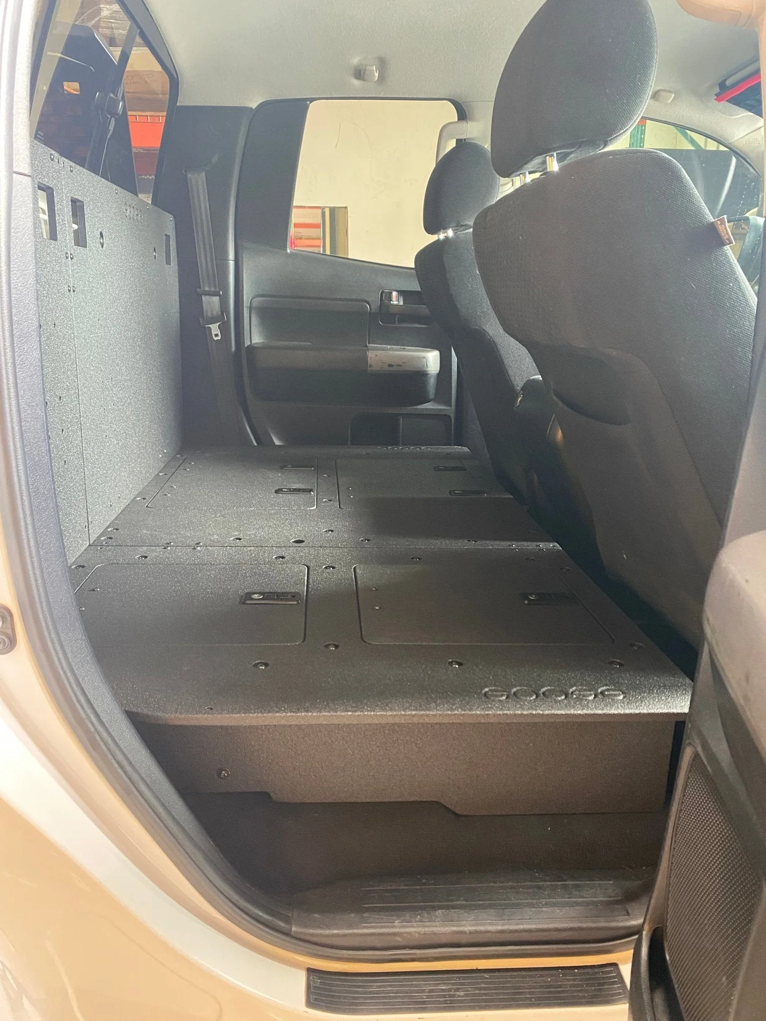 Toyota Tundra 2007-2013 2nd Gen. Double Cab - Second Row Seat Delete Plate System - Image 3