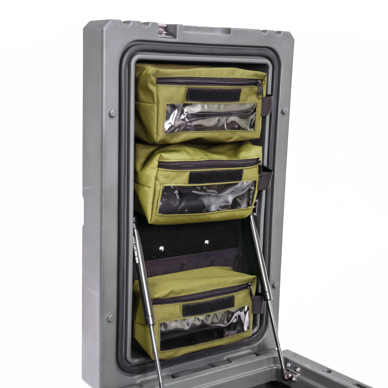 Up-Cycled 90L Organizing Kit Panel + Three Pouches (Fits 90L Lid) - Image 7