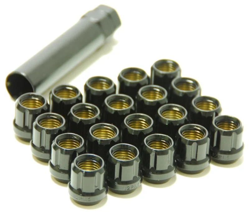 Wheel Mate Muteki Open End Lug Nuts - Deep Black 12x1.50 - Image 2